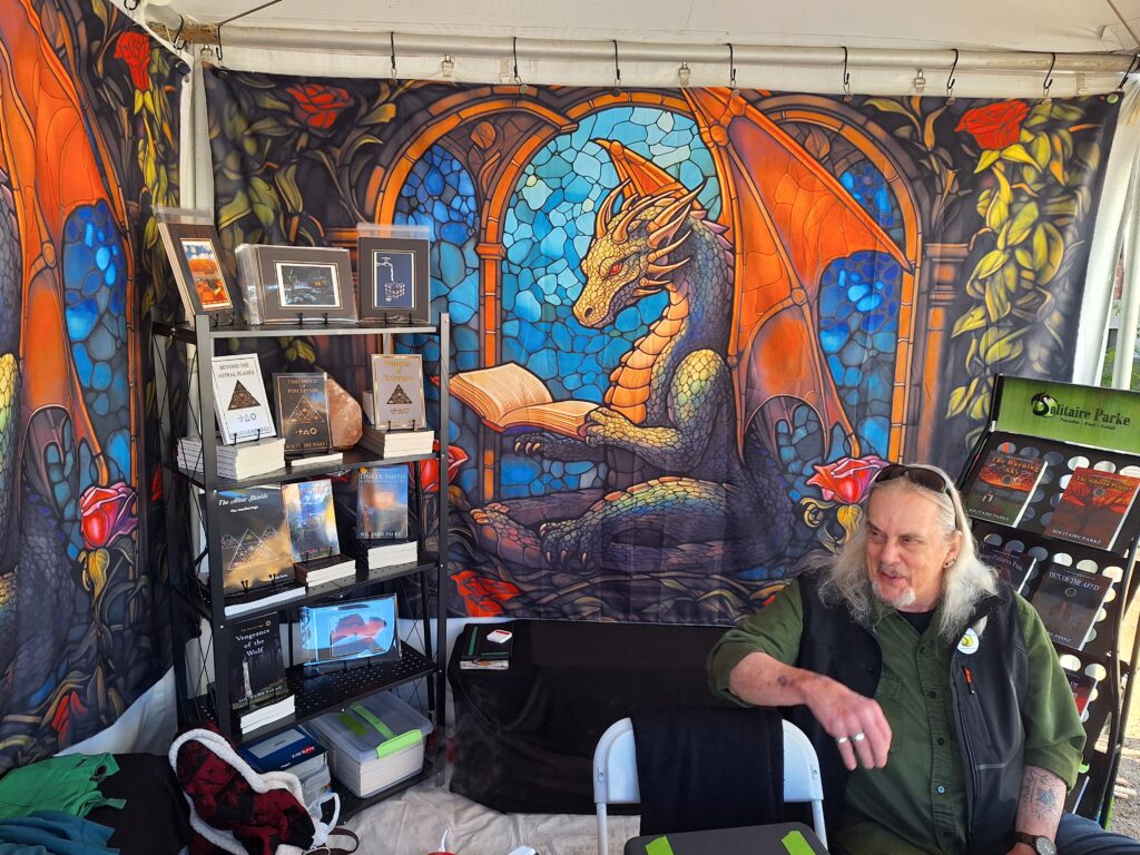 Solitaire Parke booth at Tucson Book Fair